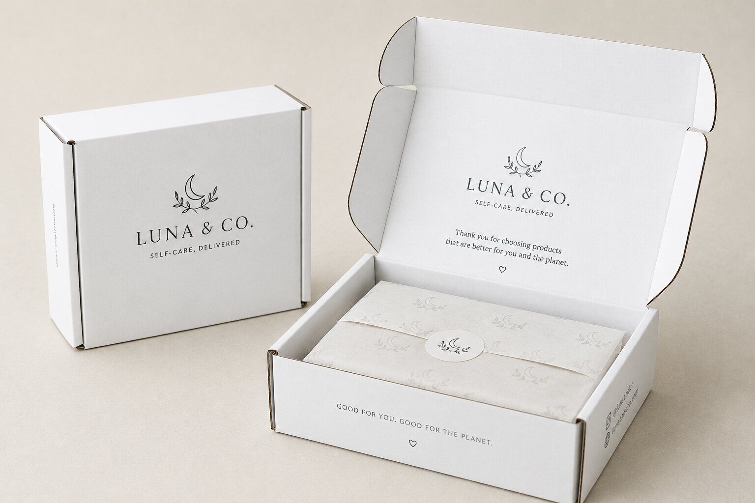 Standard white mailer box